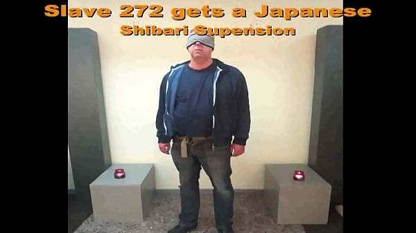 Slave272 gets a shibari bondage