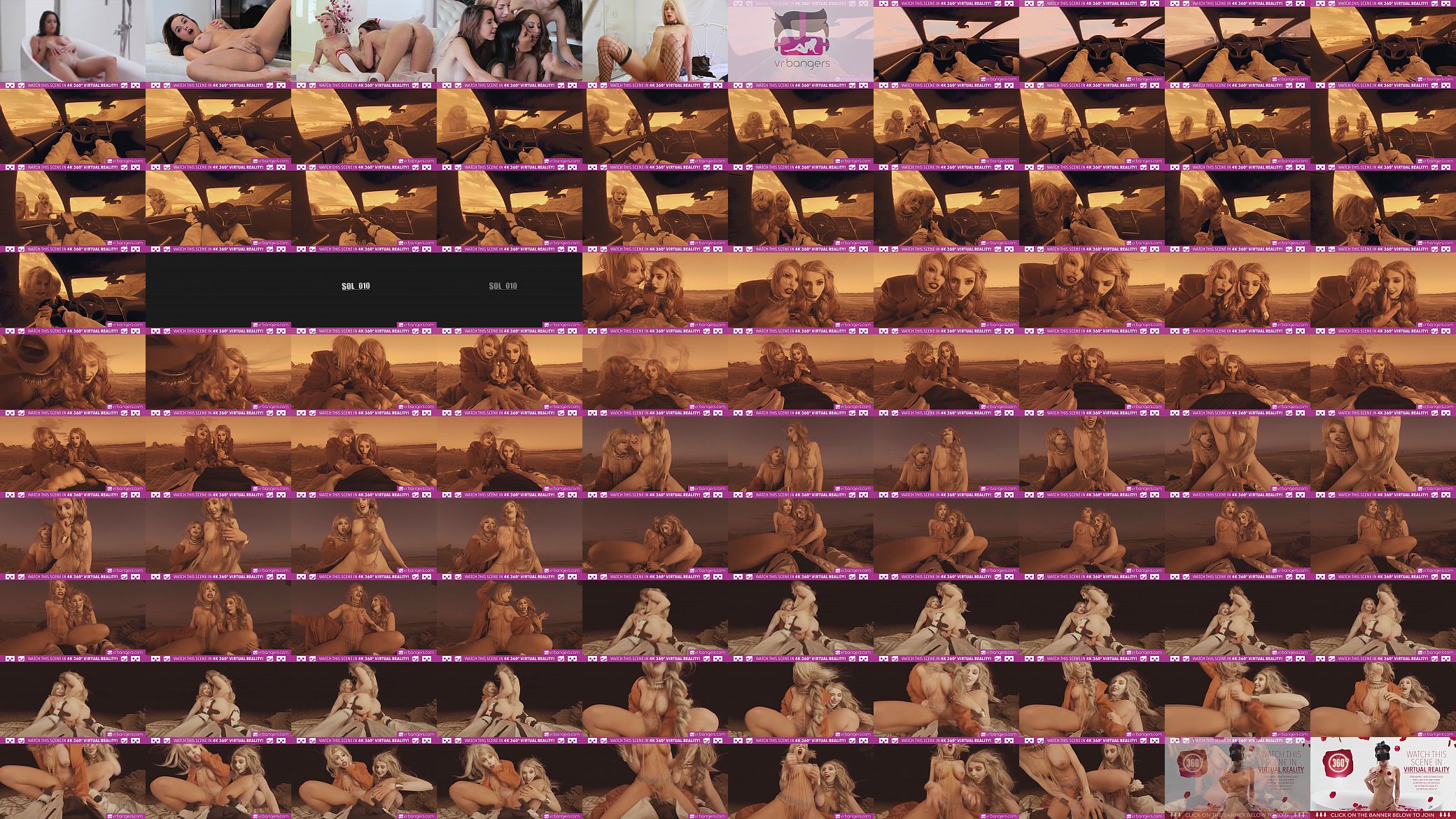 VR Bangers Two hot blonde babes fucking hard on mars VR porn parody threesome 预览图