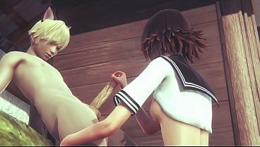 Hentai Uncensored - Mia jerk off and fucked with creampie - Japanese Asian Manga Anime Film Game Porn