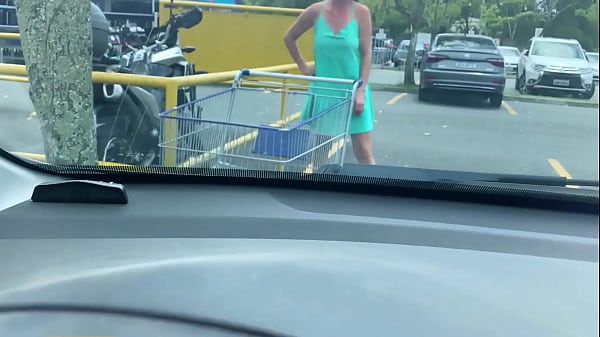 Stranger MILF from the mall made me cum in the parking lot in front of everyone