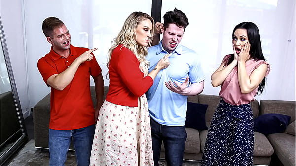 Crystal Rush Et Charley Hart De Milf Disciplinent Leurs Beaux-Fils Nicky Rebel Et Alexander Vega En S'asseyant Sur Leurs Visages Avec Leurs Gros Culs!