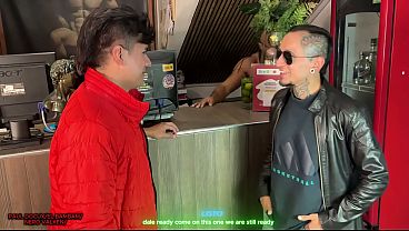 We both fucked the guy at the sauna reception desk
