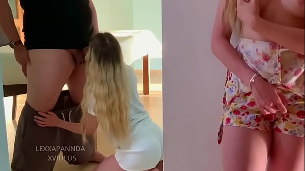 Yummy how my roommates fuck, hard sex on the table with a young woman