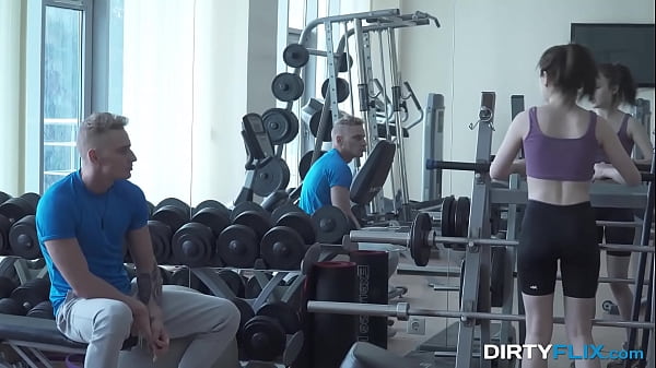 Dirty Flix - Teen Kira Stone fucked by a hot gym buddy
