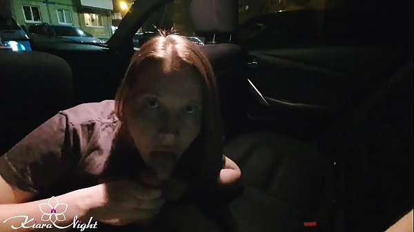 Hot Blonde Deepthroat Cock Taxi Driver in Car -...