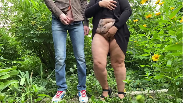 Watch your mother-in-law's big belly and you're guaranteed to cum