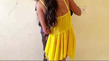 Indian hot yellow sexy dress husband pussy fucked by husband in homemade romance real roleplay