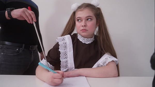 Download Video - You don 't listen to Daddy &comma; you don 't learn your lessons &comma; you dirty schoolbabe &excl; First ANAL