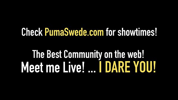 Download Video - Naughty Euro Queen Puma Swede Squats On Her Dildo Outside&excl;