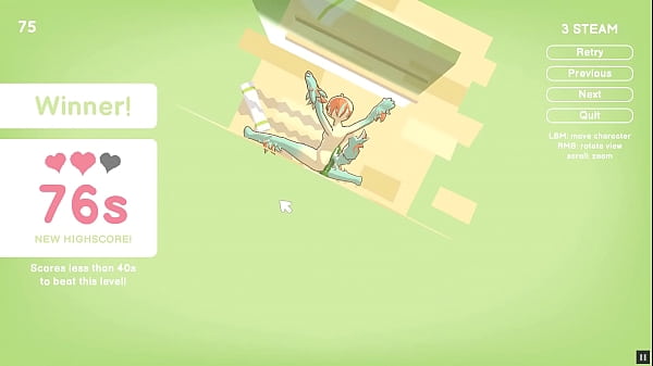 Odymos [LGBT Hentai game] Ep.2 fucking the ceiling lamp as anal plug