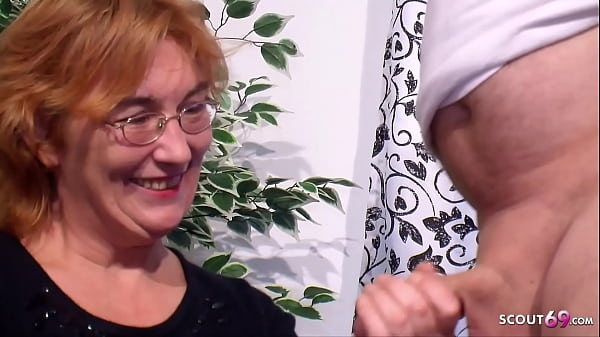 Real German old Couple First Threesome Sex with Mature