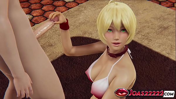 Rule34 Animation: Blonde Anime Girl Mito Ikumi - Handjob, Sloppy Blowjob with Moanings, and Deepthroat Mouth Fuck with Cumshot On Face!