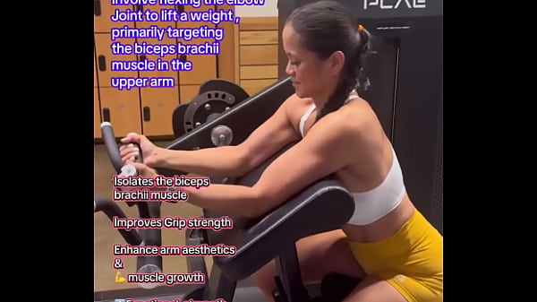 Bicep Curls  #BeginnerWorkout, #FitnessTutorial, #WorkoutTutorial, #HowTo, #Form, #Technique#biceps ...