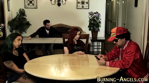 thumb goth whore gets fucked