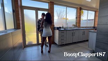 Horny Ebony Wife Took Her Husband’s White Friend’s Cum