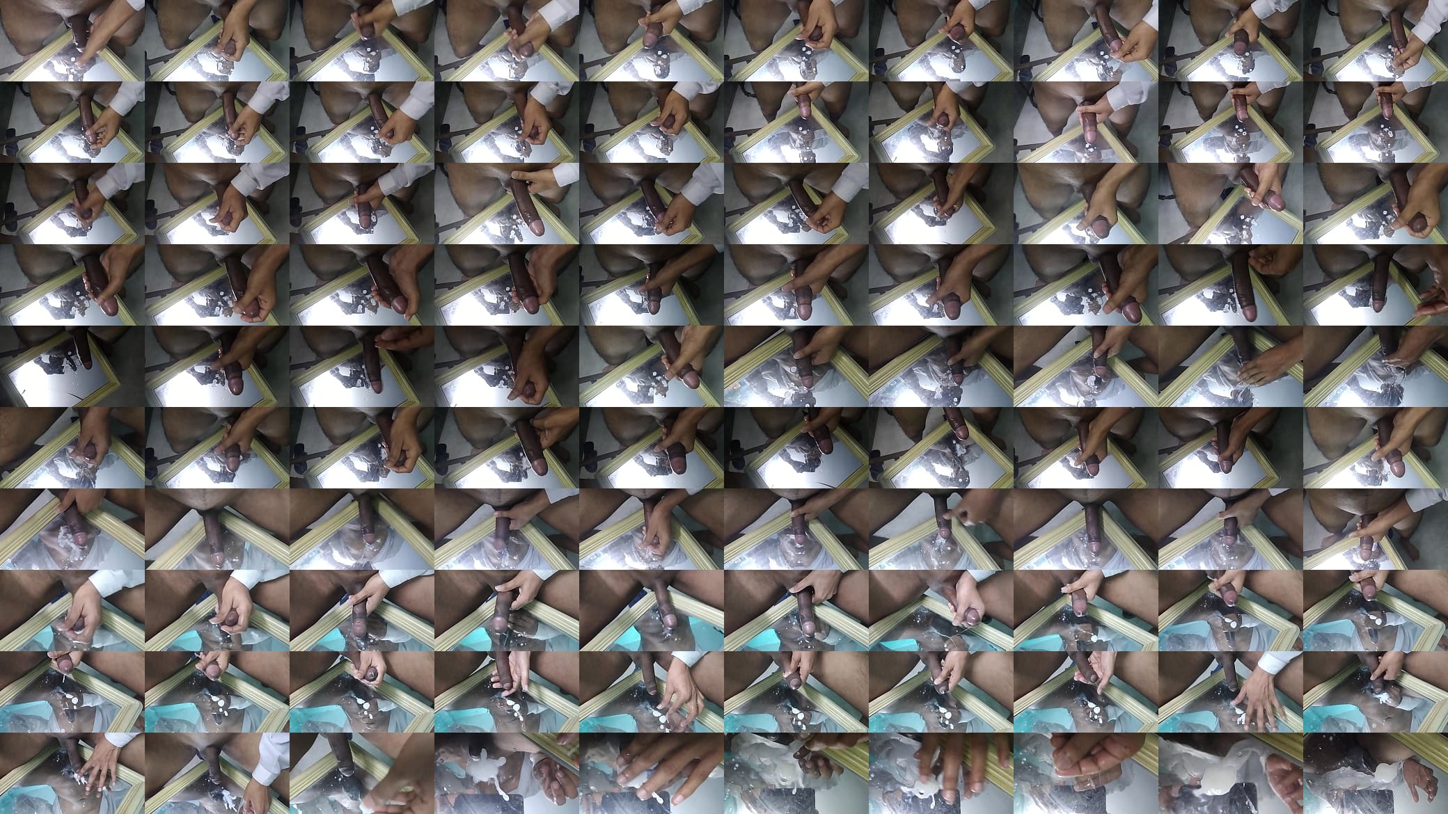 I Moan Masturbate Badly and Cum With My Reflection In The MIrror 预览图