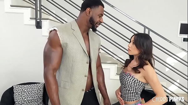 Download Video - Tiny Latina Spinner Mickey Violet Gets Banged Hard by her Client's Big Black Cock
