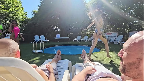 Onlymaya - Orgy party by the pool.