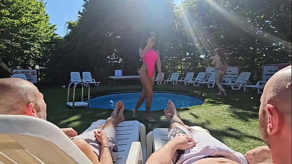 Onlymaya - Orgy party by the pool.