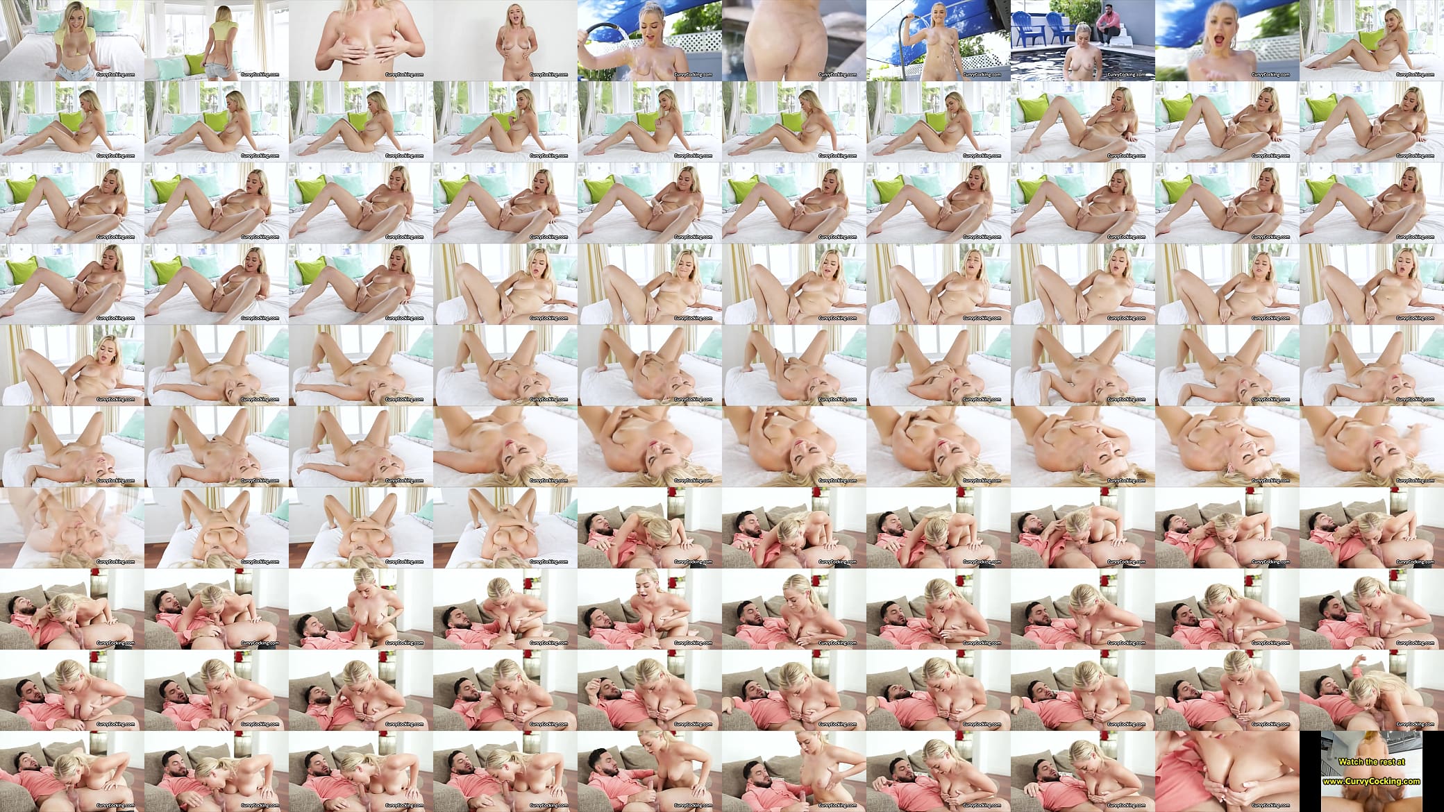 Sloppy blowjob and beautiful tit fuck by blonde teen 预览图