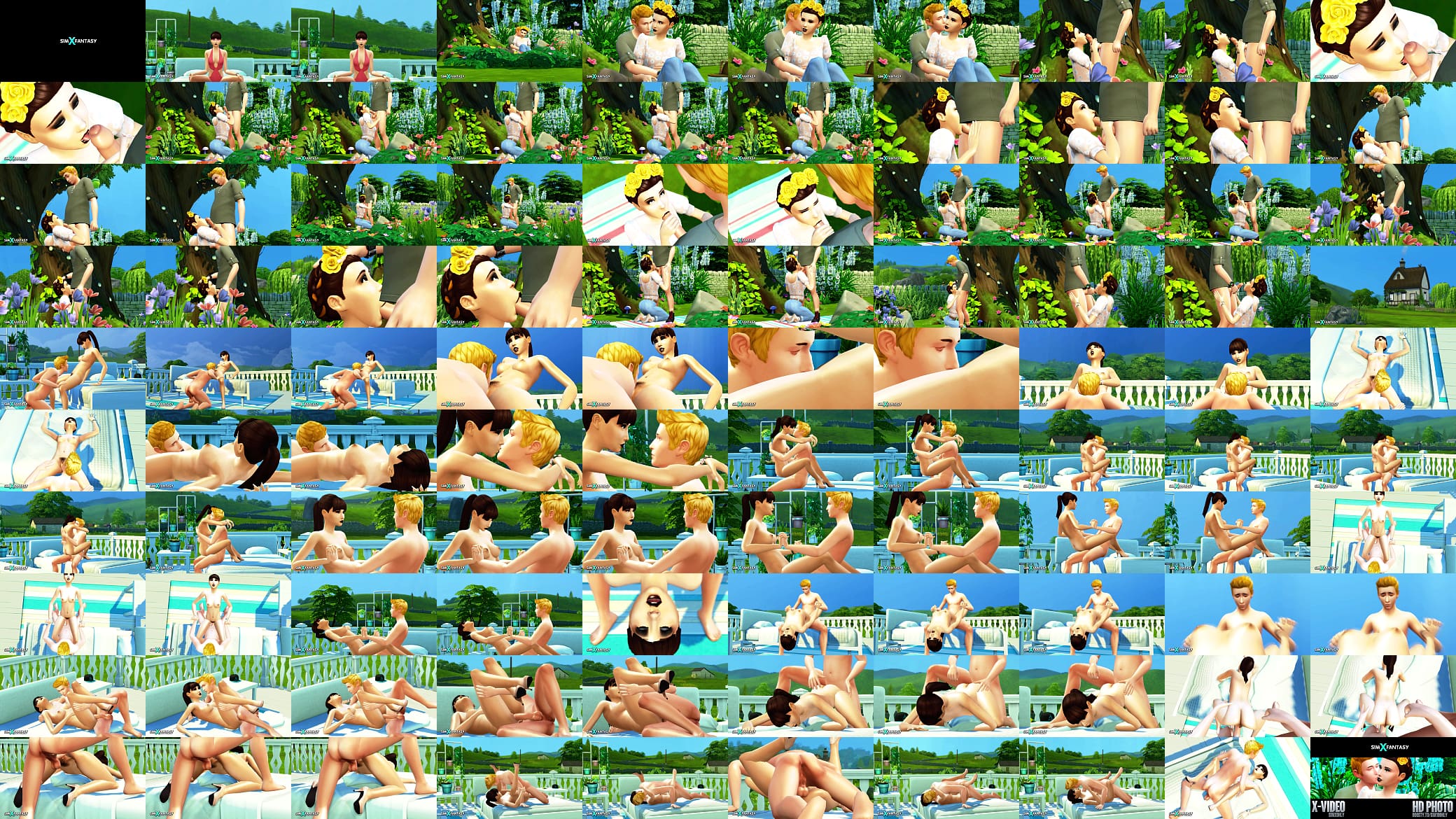 Hot sex in nature with your beloved - 3D Animation 预览图