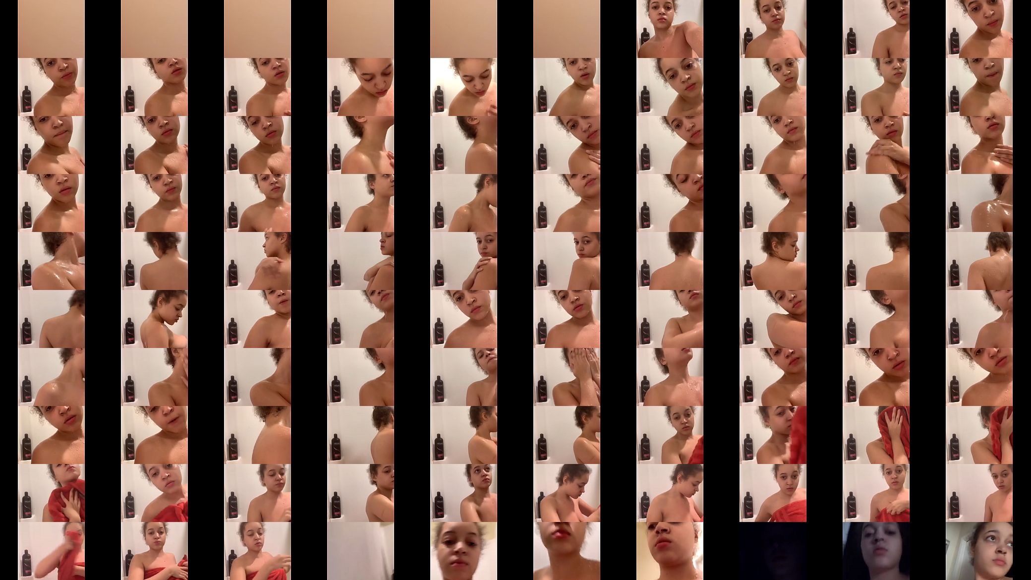 Redbone lightskin huge tits big tits pierced periscope selfie shower 预览图