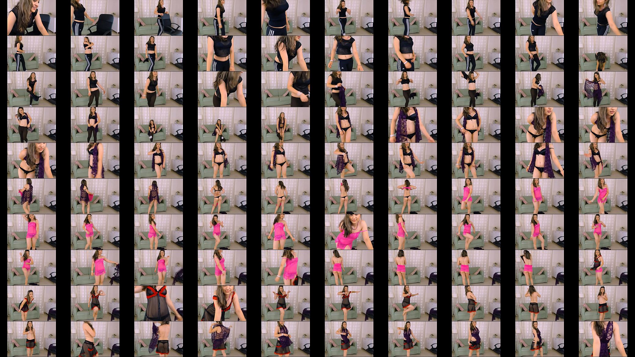LittleTeenBB Little Riley strips to just bra and panties, dances and tries on sexy outfits. 预览图