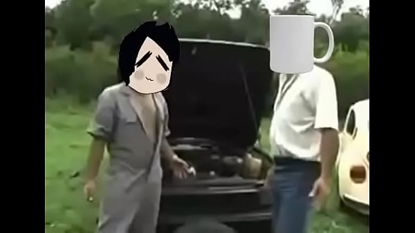 Homme Baise Avec Une Tasse Chaude