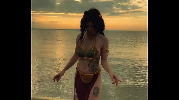 Princess Leia is waiting for you on the beach