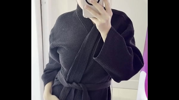 Robe feeling soft but my tits feel softer