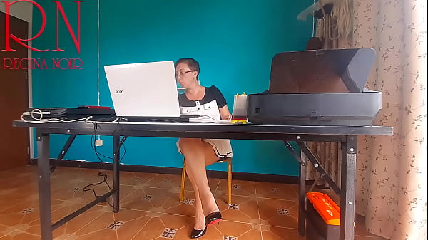 SEXRETARY No panties secretary Nude secretary Security camera in the office  1