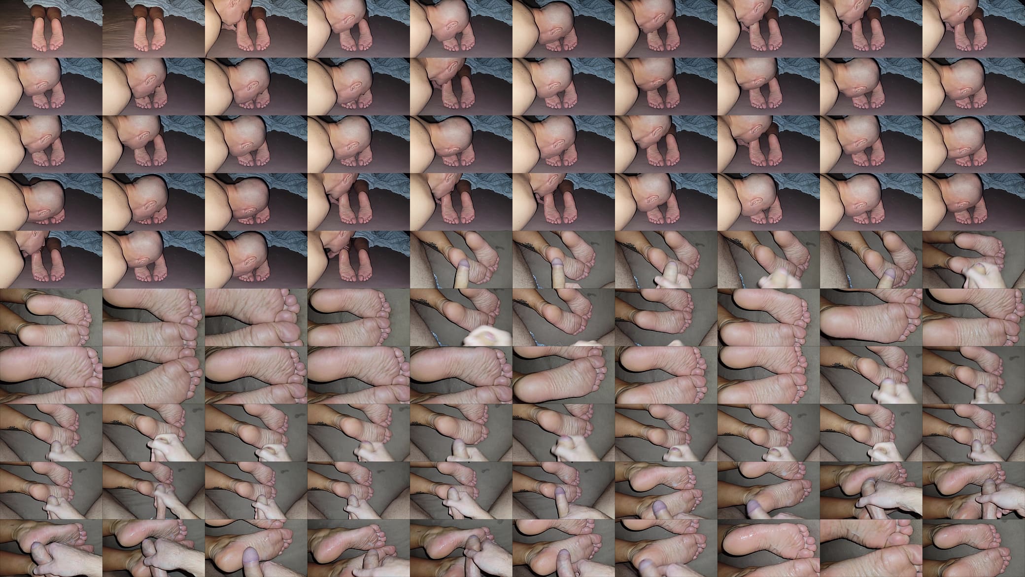 He licked the soles of his stepmother and cum on them 预览图
