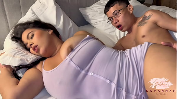 SavannahWatson18 - My husband's stepson sneaks into our bed - Savannah Watson