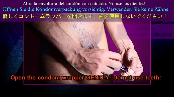 Woman's guide on How to put a condom on penis. REAL DEMONSTRATION (educational video)