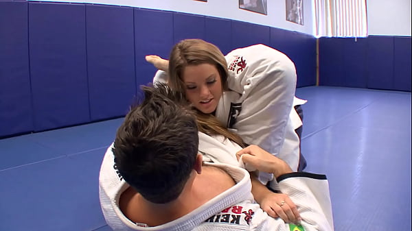 Audrey Bitoni's Big Boobs Bounce On Her Chest As She Pogo Sticks His Dick