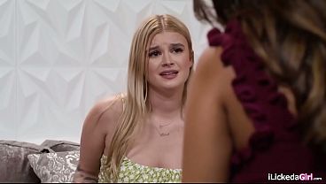 Petite latina helps big tits blonde lesbian roommate orgasm