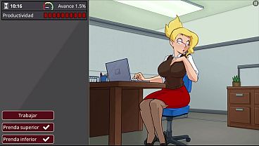 Una secretaria muy caliente - Barely Working