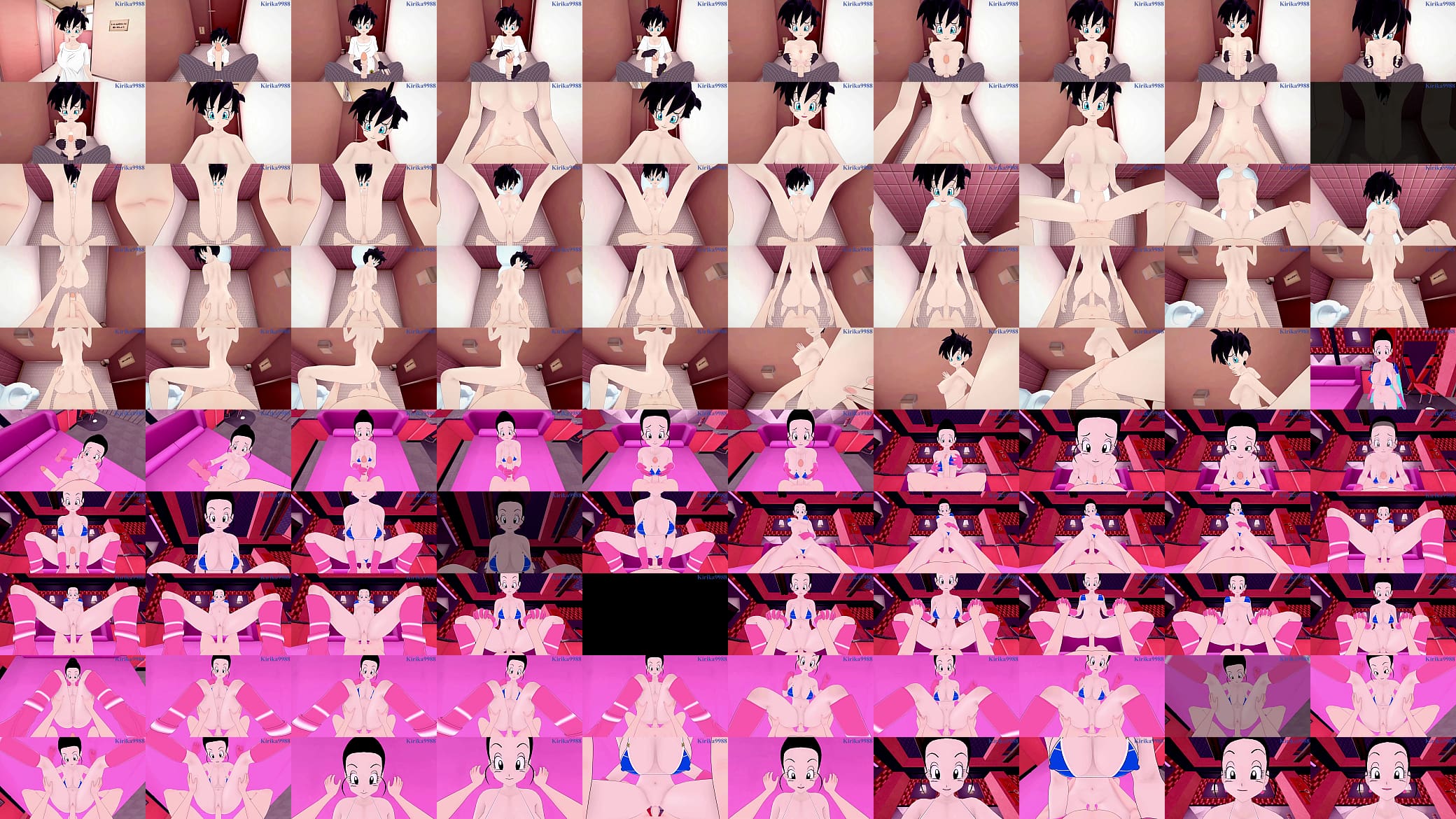 Videl and Chi-Chi (Bikini armor) intense sex. - Dragon Ball POV Hentai 预览图