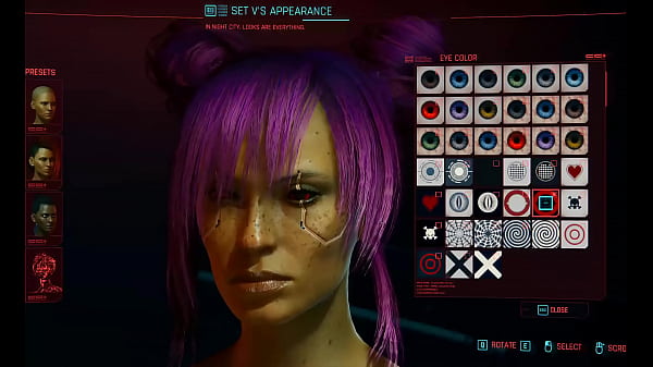 Cyberpunk Female Character Customization