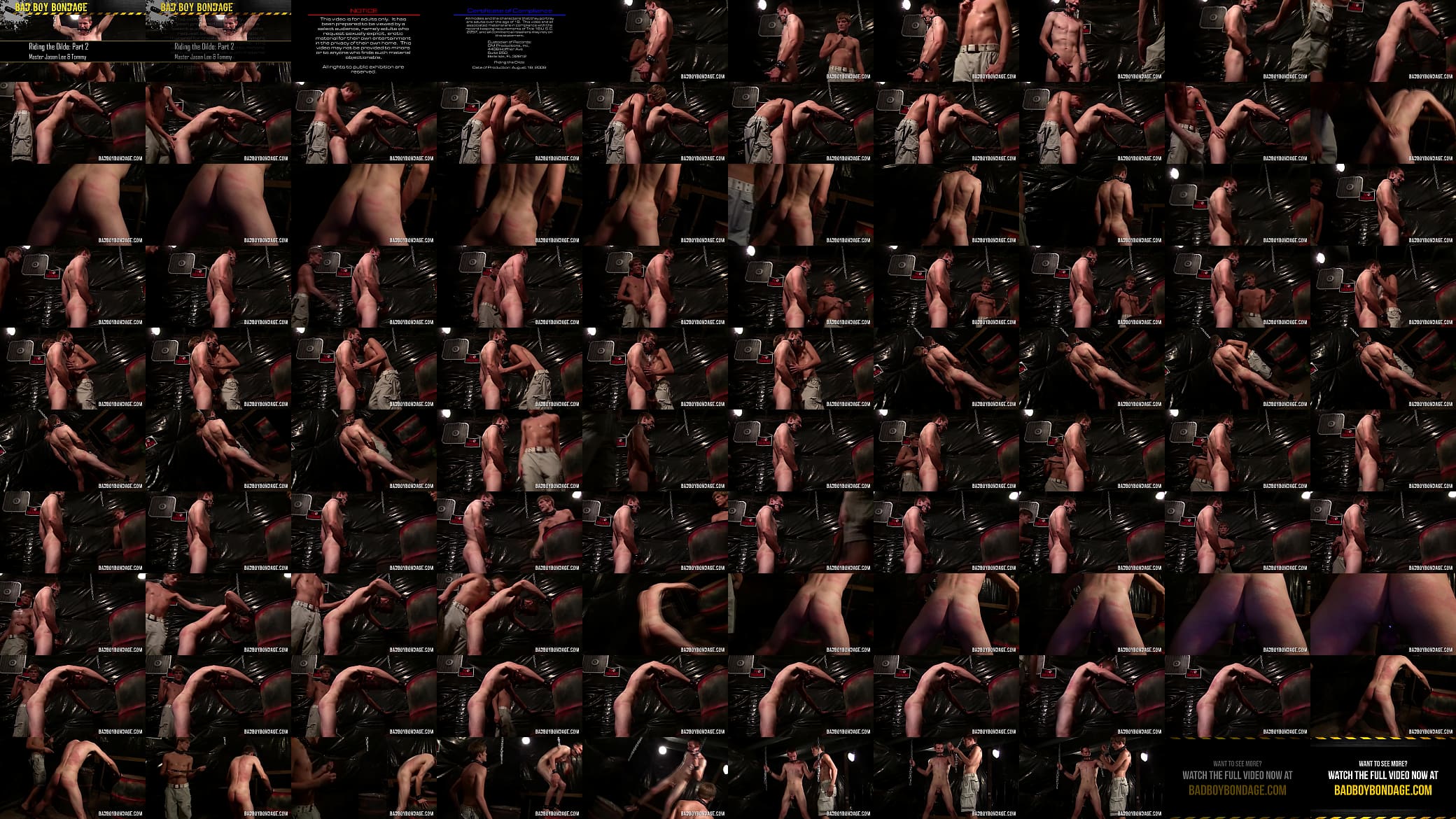 Skinny guy Tommy strokes his cock while being flogged 预览图