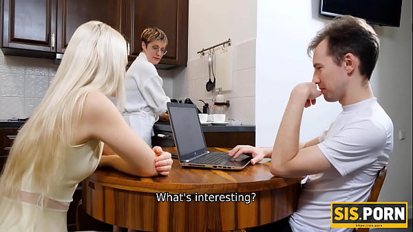 SISPORN. Boy fucks cute stepsis not afraid to be caught by strict stepmom