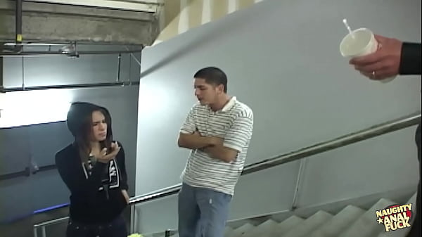Girl caught by police with something gets a deep anal search and cum facial