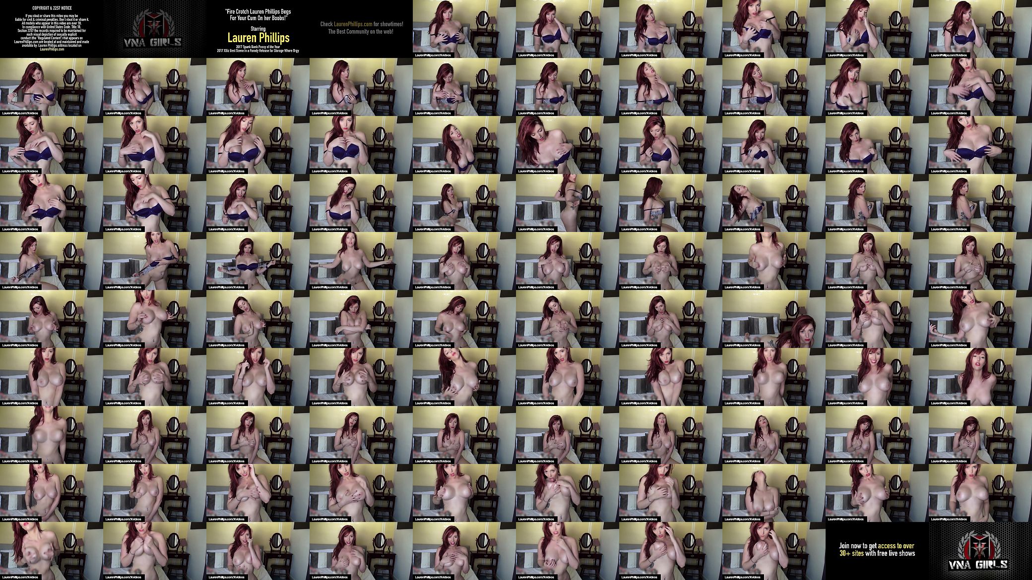 Fire Crotch Lauren Phillips Begs For Your Cum On her Boobs! 预览图