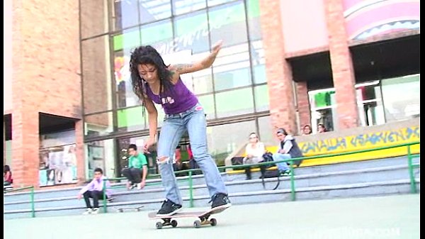 Punk skateboarder latina named Diana Delgado ge...