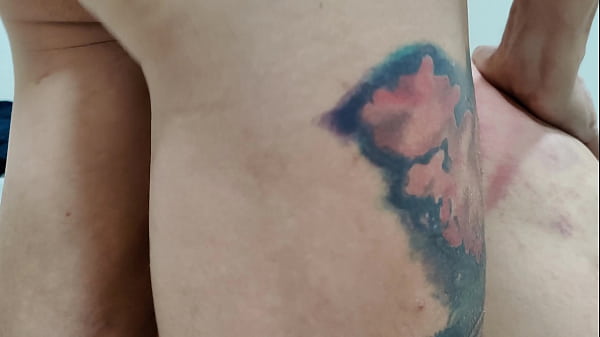 Fucking my slut doggy style closeup bruised butt