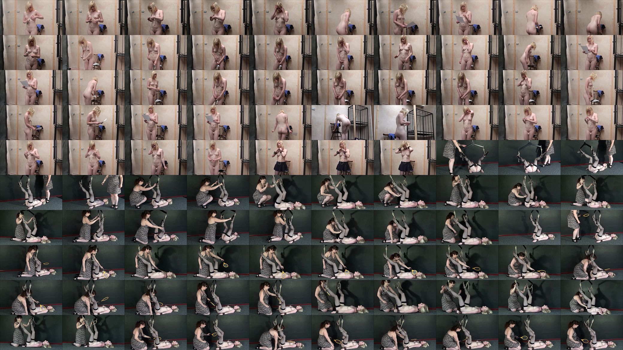 New lesbian slave Satine Sparks electro bdsm and self punishment of female submi 预览图