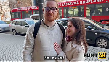 HUNT4K. I had no idea my Girlfriend was such a Slut and willing to fuck a Stranger for money