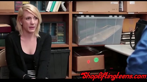 Real teen thief gets fucked by mall cop and cumshot