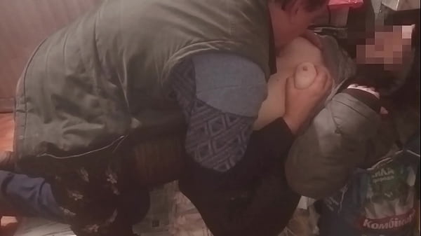 Stepbrother and stepsister hid in the barn to have sex