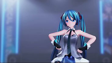 Cute Tsumi Miku VIP Naked Concert - Kimagure Mercy MMD iwara by Dec
